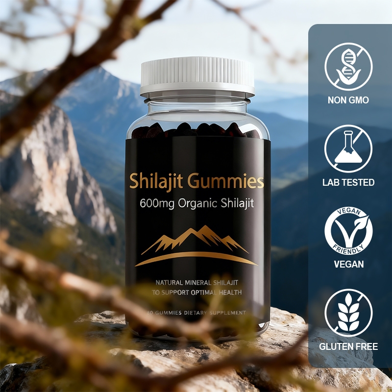 Health Wellness Vitality - Organic Himalayan Shilajit Gummies 600mg -