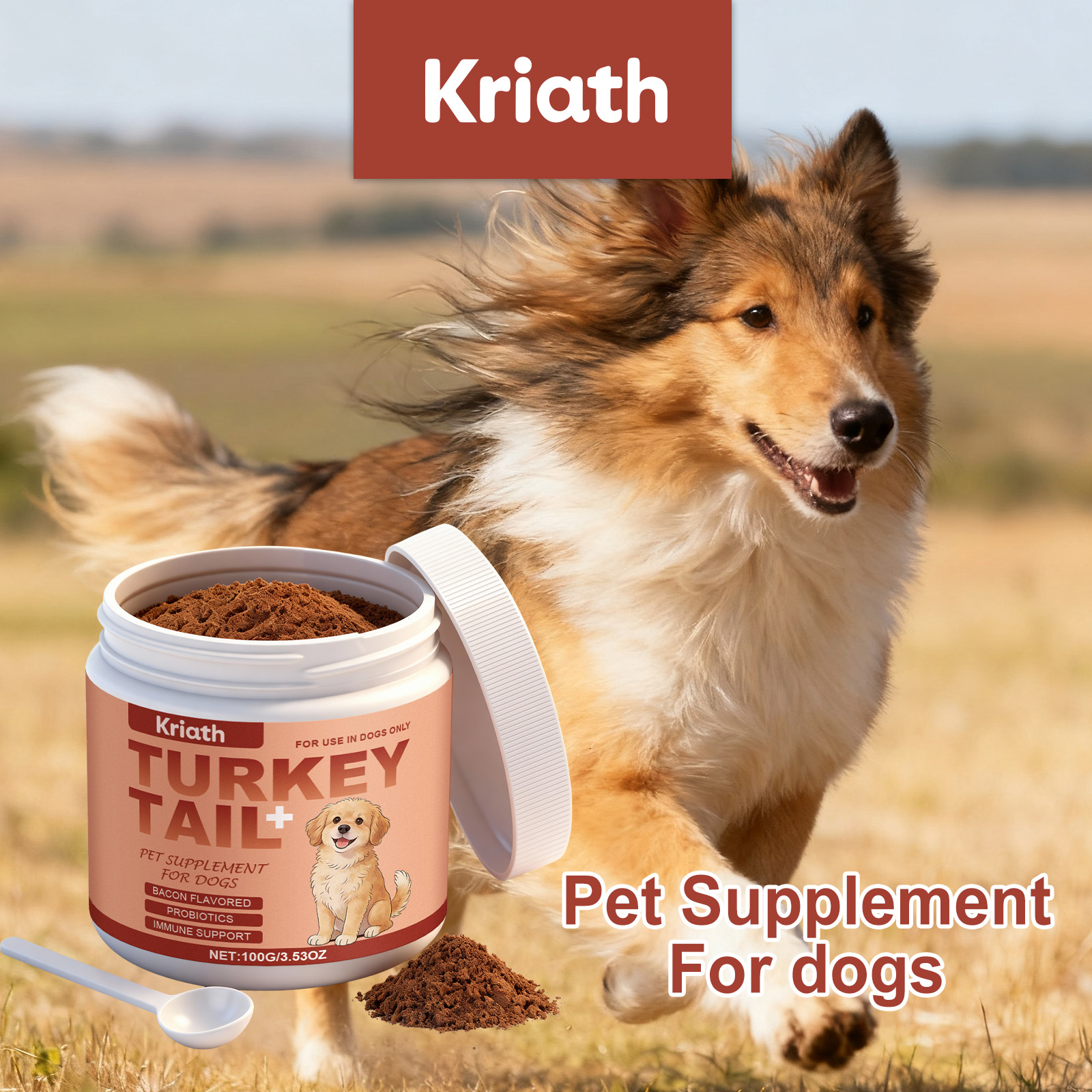 Health Wellness Vitality - Dog Nutrition Health Supplement Powder Improve