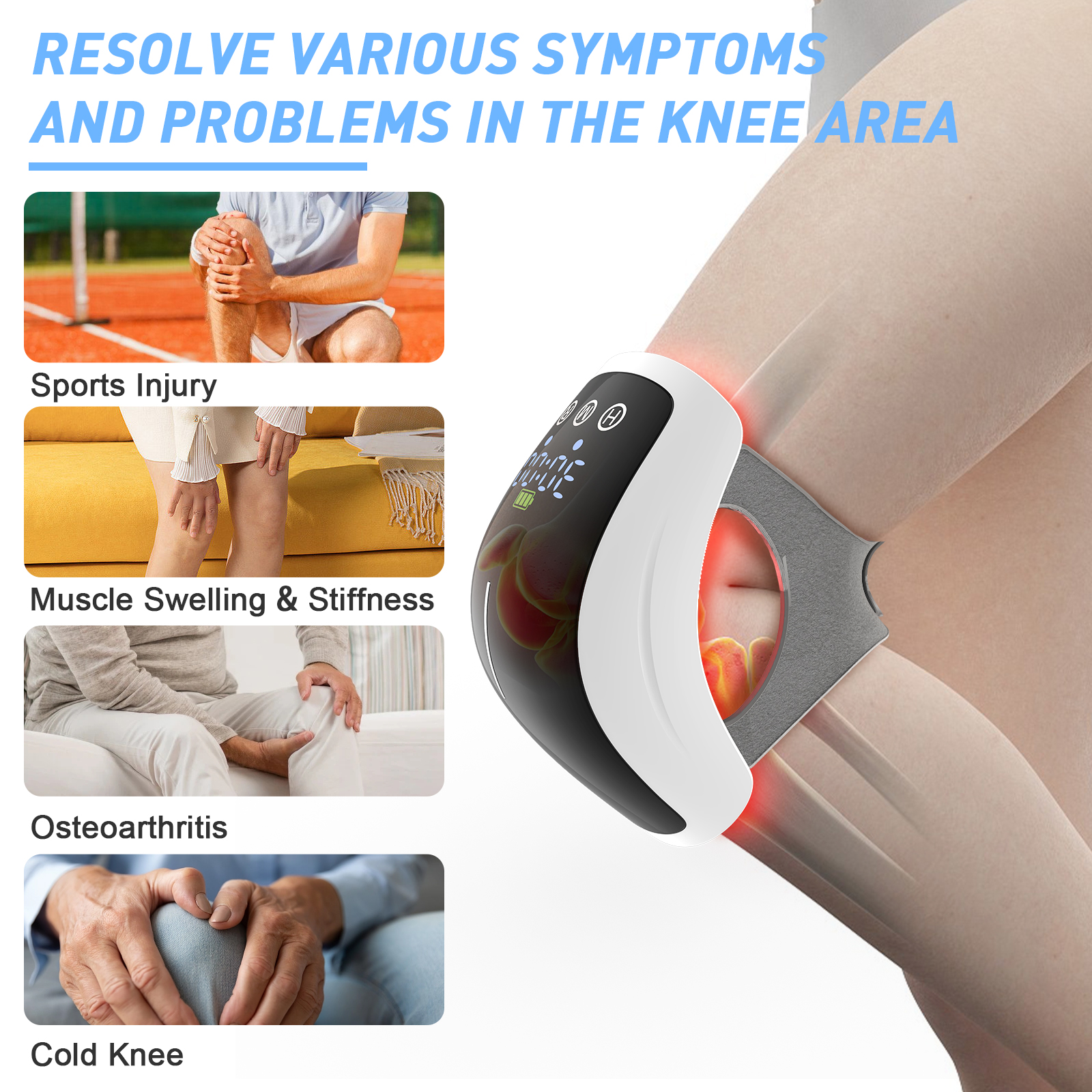 Knee Massager Red Light Therap - огляд і ціна Red Light Therapy Device