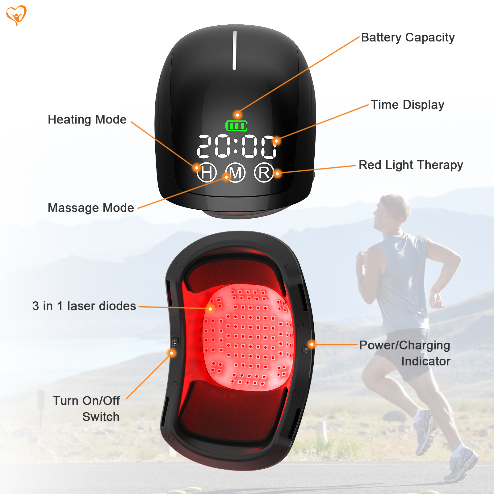 Knee Massager Red Light Therap - огляд і ціна Red Light Therapy Device