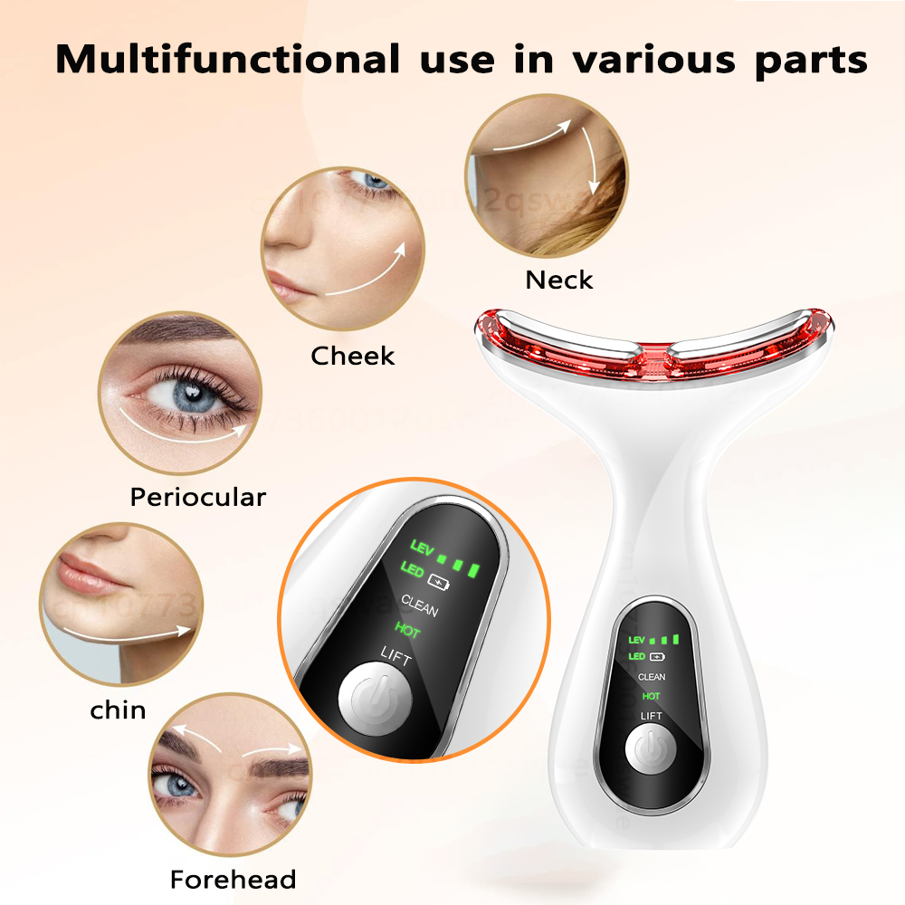 Neck Face Device Vibration Mas - огляд і ціна Red Light Therapy Device
