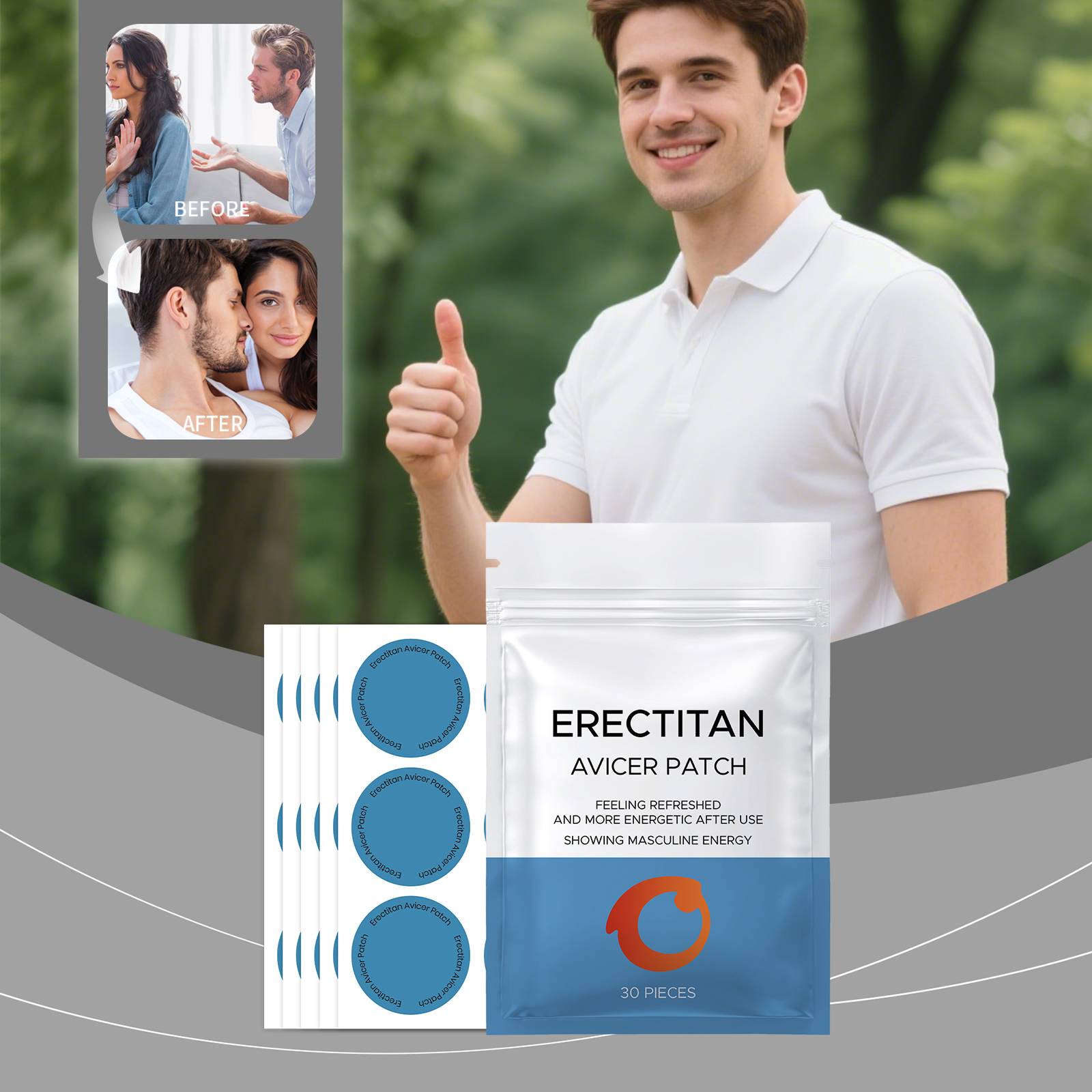 Male Vitality Patch Men Wellne - огляд і ціна Health Wellness Vitality
