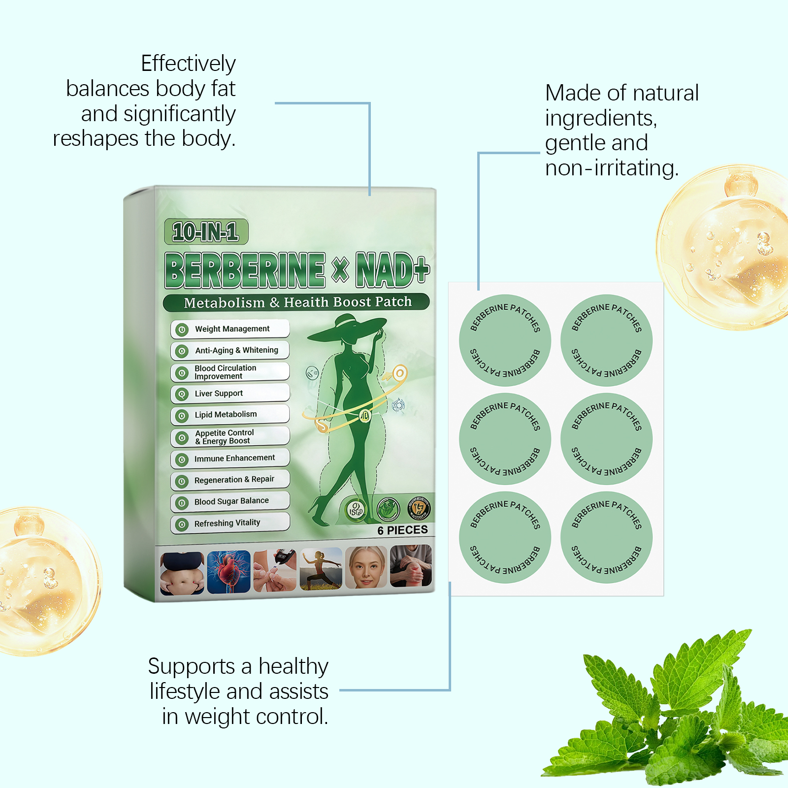 6pcs Berberine X Nad + Weight  - огляд і ціна Xbody Health & Wellness Functional Integrative Medicine Office & Medical Spa
