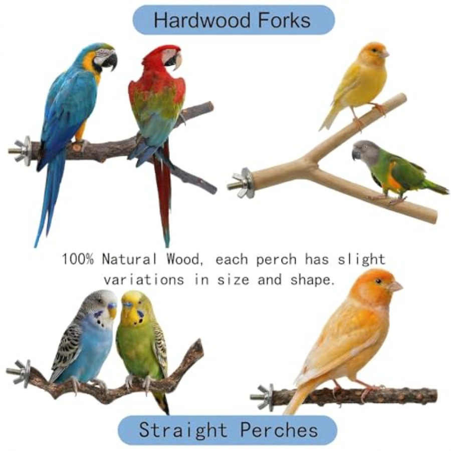 8PCS natural wood bird perches - огляд і ціна Health & Wellness Newsletter