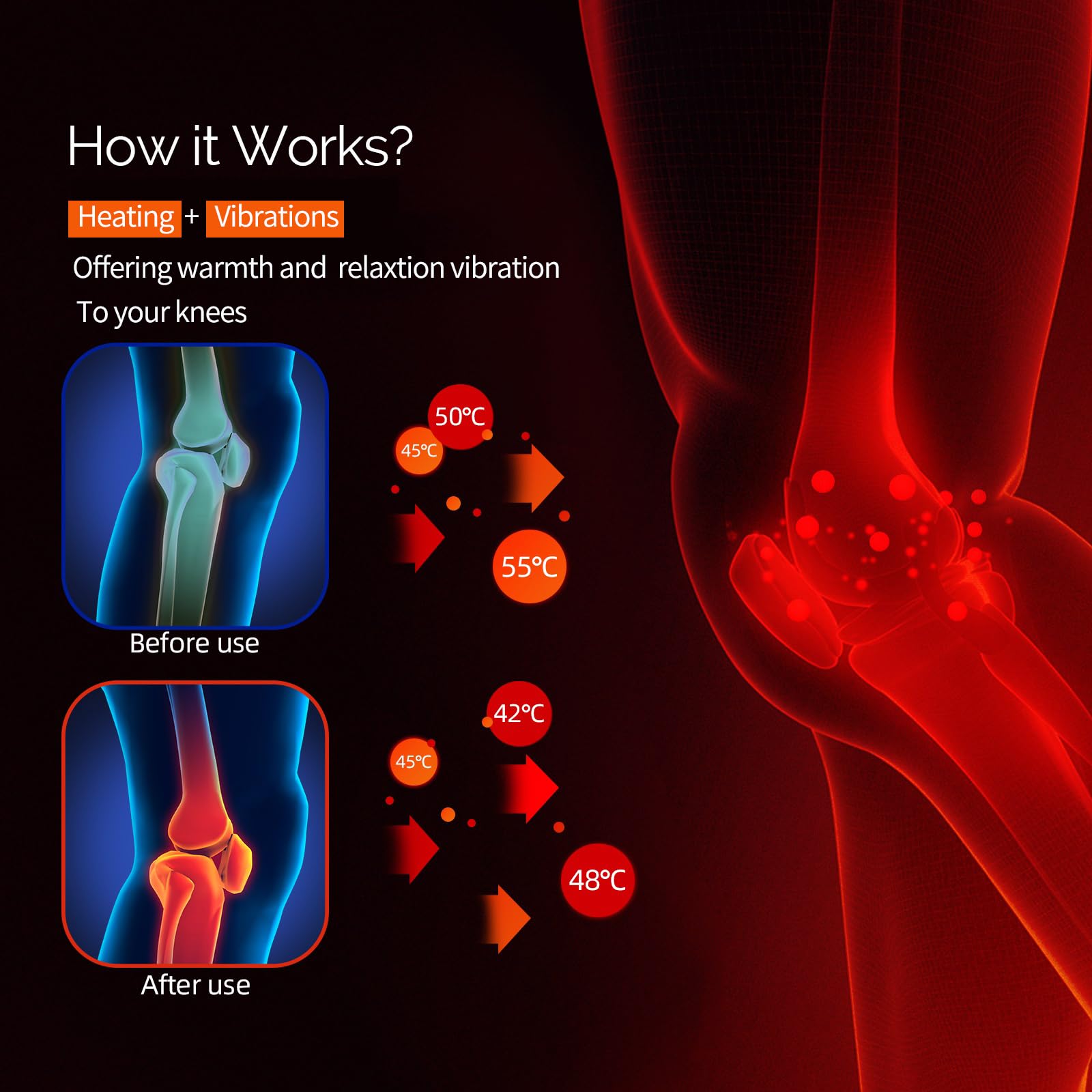 Knee Massager Smart Red Light  - огляд і ціна Red Light Therapy Device