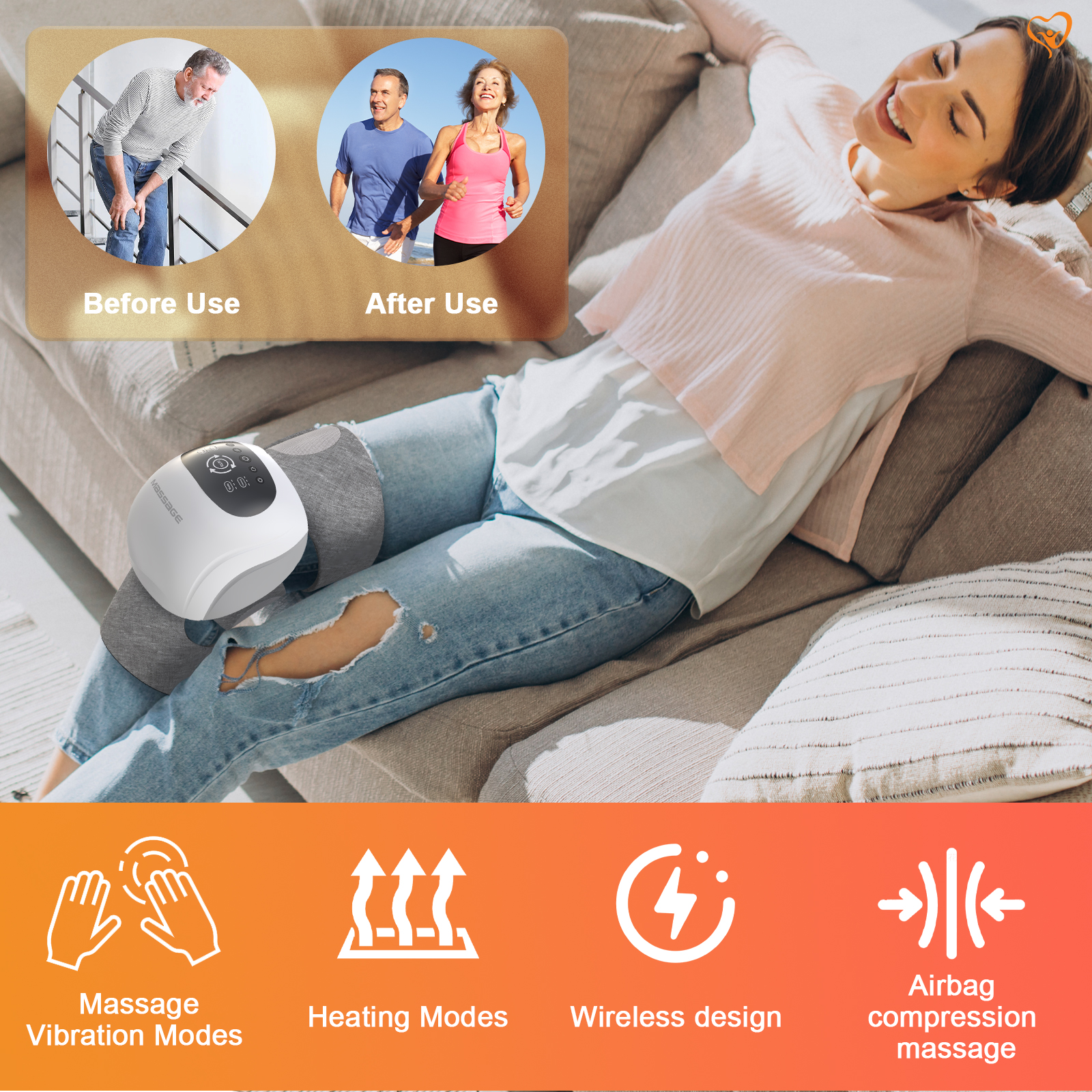 Knee Massager Red Light Therap - огляд і ціна Red Light Therapy Device
