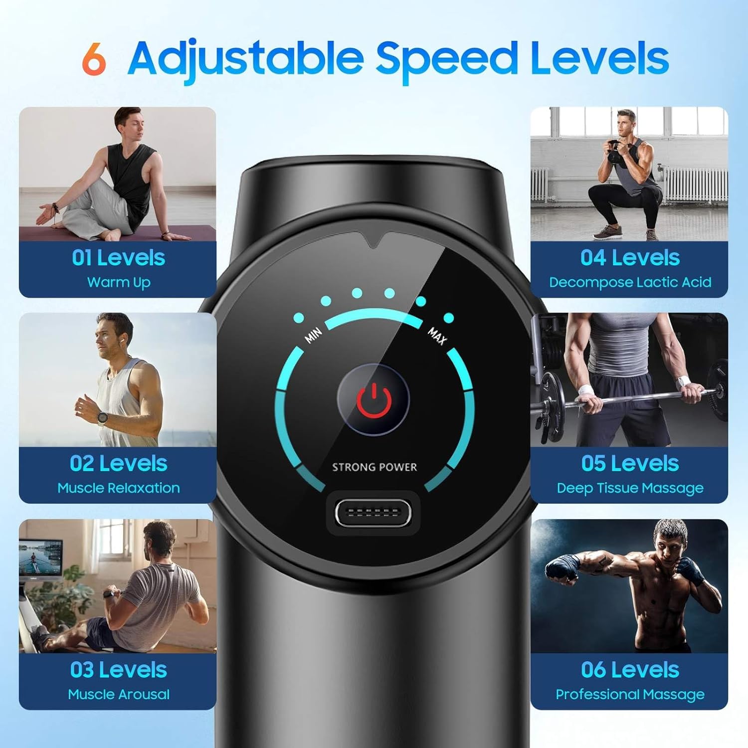 New Deep Tissue Massage Gun Po - огляд і ціна Health Wellness And Fitness