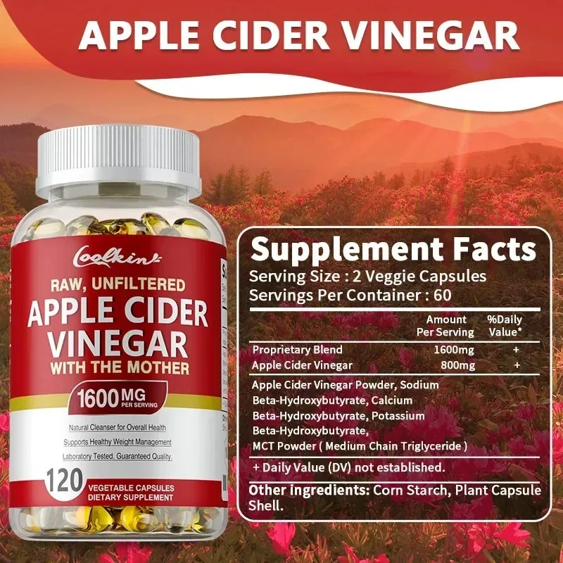 Apple Cider Vinegar Capsules - - огляд і ціна Health Wellness Vitality